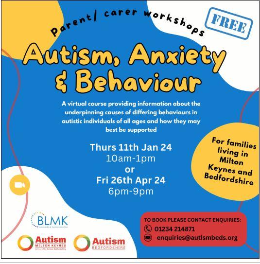 Autism, anxiety and behaviour 