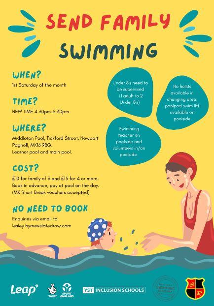 SEND Swimming poster