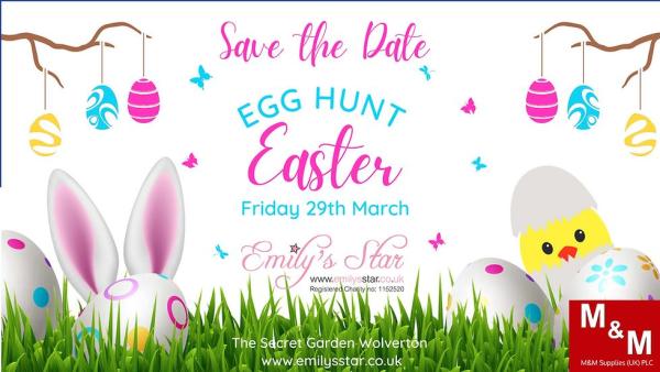 Emily's star egg hunt poster 