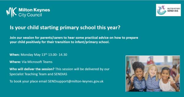 Starting primary school workshop parent poster