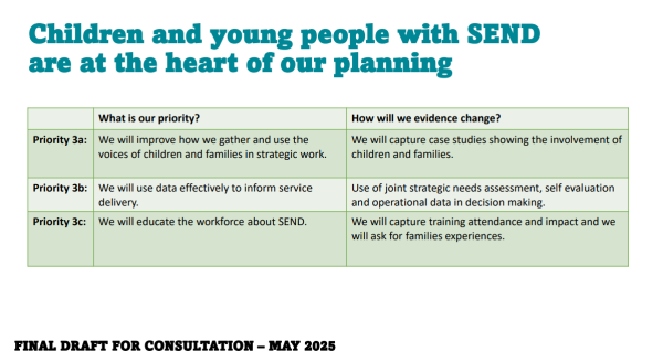 Children and young people with SEND are at the heart of our planning