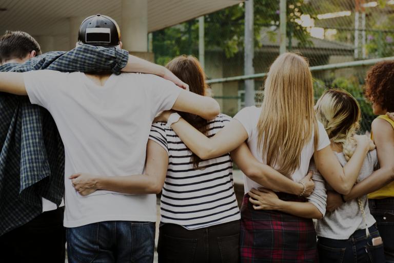 young people in a group 